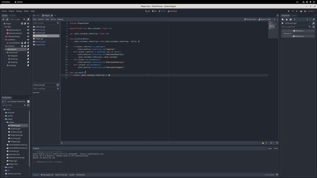 Third Person Player Controller in Godot - Part 4 - Dashing, Crouching and Sprinting смотреть онлайн