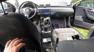 Установка подстаканника со шторкой на Volkswagen Passat (B7 поколения) в 4К качестве.