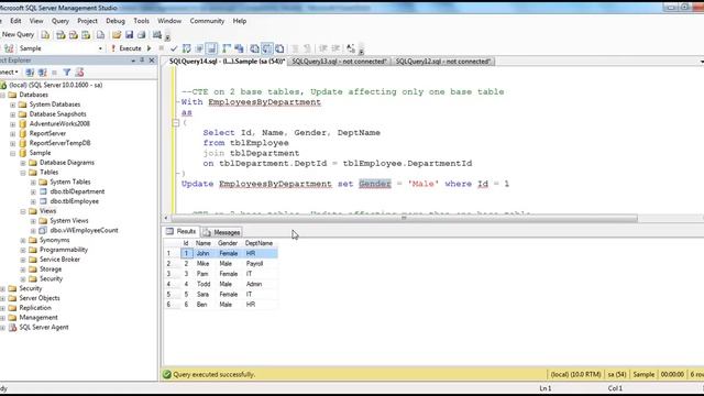 Updatable common table expressions in sql server Part 50 смотреть онлайн