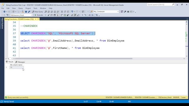31 REPLACE,STUFF,REVERSE,CHARINDEX,PATINDEX,LEN,SUBSTRING,LOWER,UPPER,Space Concat Function in SQL смотреть онлайн
