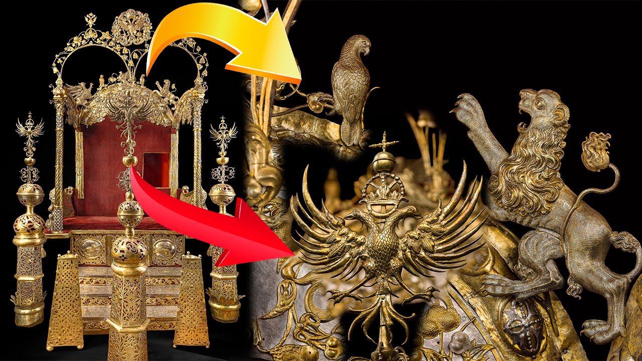 Что изображено на двойном троне Петра 1 ? смотреть онлайн