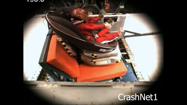 Child Seat Crash Test | Combi Zeus Turn Car Seat | Forward Facing, Side Impact Test | 12 Mo смотреть онлайн