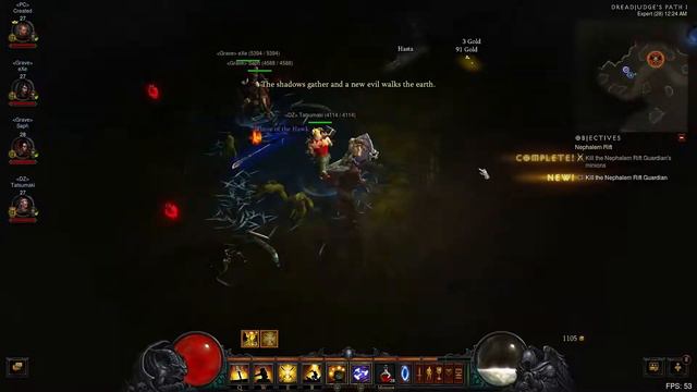 Let's Play Diablo 3 RoS Hardcore Season 2 - Episode 8 - 4 Player Rifts смотреть онлайн