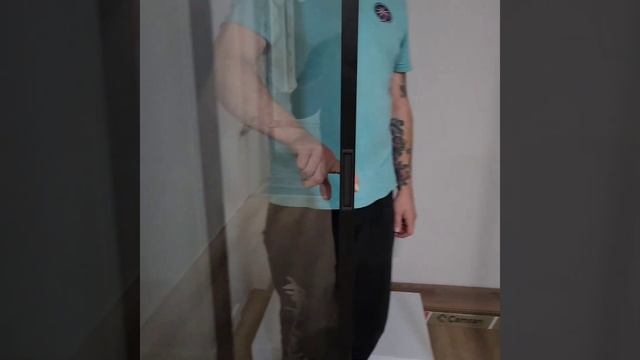 Раздвижная Перегородка! отлично вписалась в гордеробную #гардероб #ремонт #дизайн #двери смотреть онлайн