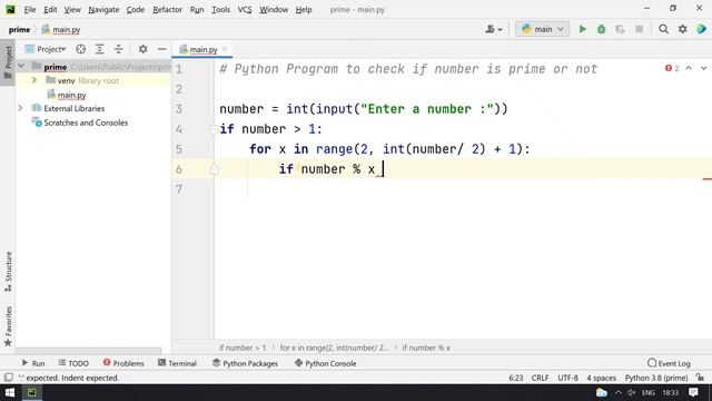 Python Program to Check if Number is Prime or Non Prime смотреть онлайн