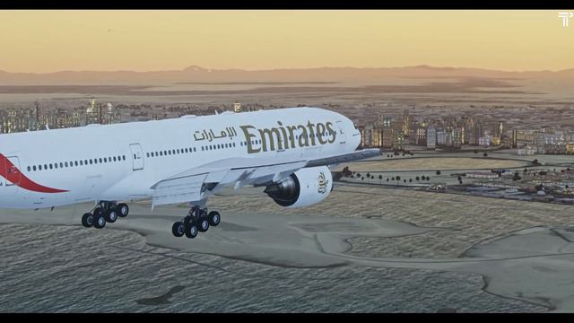 Prepar3D v5.1 | PMDG 777-200ER! Dusk Approach into Dubai смотреть онлайн