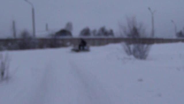 Самодельный снегоход. Своими руками (Трошев Степан) тест 2 смотреть онлайн