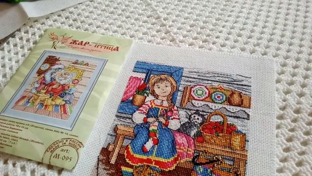 Дедушка Мороз от Жар-птицы. Набор для вышивки крестом, обзор и старт. смотреть онлайн