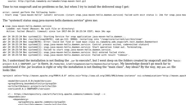 Ubuntu: Cannot find the "main class" installing my own snap смотреть онлайн
