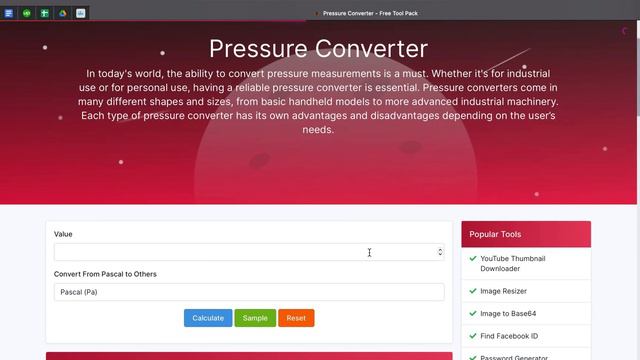Pressure Converter: Convert Pascals, PSI, Bar And More