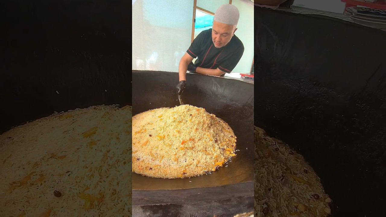 В гостях у Ошпаза Баходир ака "Fayzi Baland Osh" ташкентский плов - Toshkent to'y oshi @EatHunters смотреть онлайн