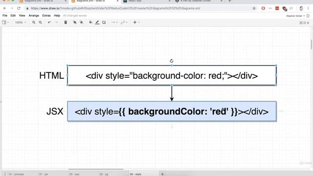 14 Inline Styling with JSX смотреть онлайн