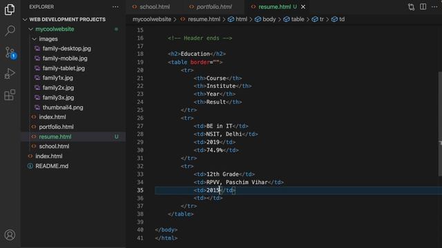 HTML Course Beginner to Advance | Resume Website Project Using Only HTML | Web Development Course 9 смотреть онлайн