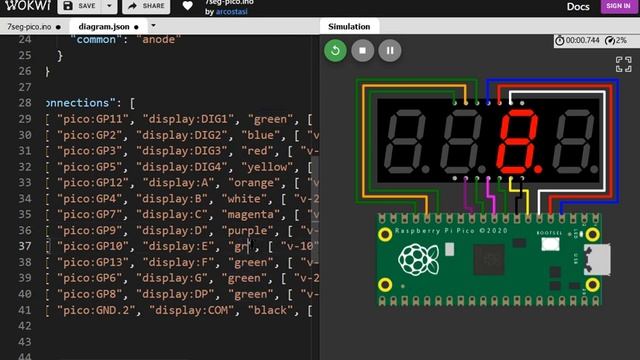6 simple Pi Pico online Simulator projects | Getting started with Raspberry Pi Pico simulator смотреть онлайн
