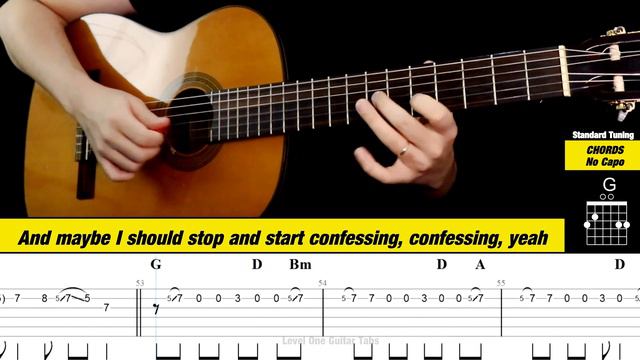 THERE'S NOTHING HOLDIN' ME BACK Guitar Cover with Tabs | Tutorial (Shawn Mendes) смотреть онлайн