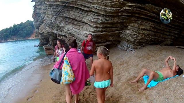 Пляжи в Черногории Будва пляж Могрен Mogren Beach Budva Montenegro смотреть онлайн