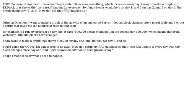 Unix & Linux: Save daily mysql row count change in RRD смотреть онлайн
