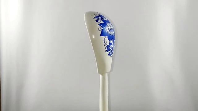 Деревянная ложка столовая с росписью "Гжель" смотреть онлайн