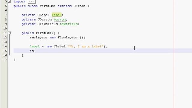 Java GUI Tutorial 2 - Adding objects to the window смотреть онлайн