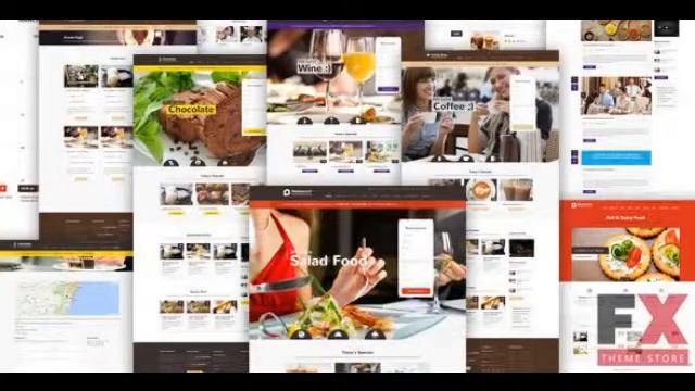 Preview Restaurant Responsive WordPress Theme TForest смотреть онлайн