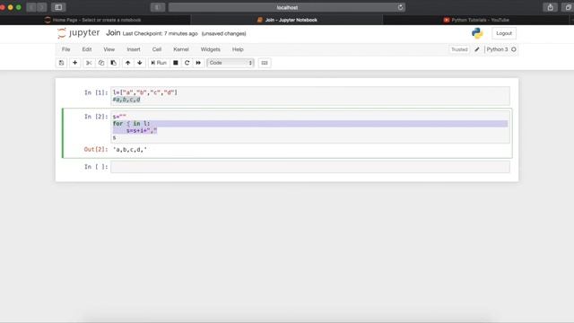#34 Join Function in Python | Python tutorials in Hindi for Beginners смотреть онлайн