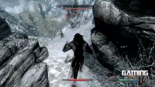 Elder Scrolls: Skyrim - Werewolf vs Snow Bear смотреть онлайн