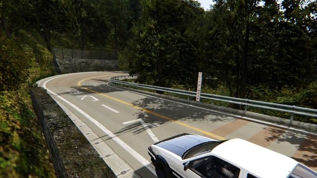 Assetto Corsa Toyota AE86 vs AE86 [Coupe] Tsubaki Line Downhill смотреть онлайн