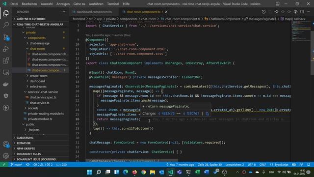Realtime/Live Chat App | v0.1.0 | NestJS & Angular & Socket.io & Docker смотреть онлайн