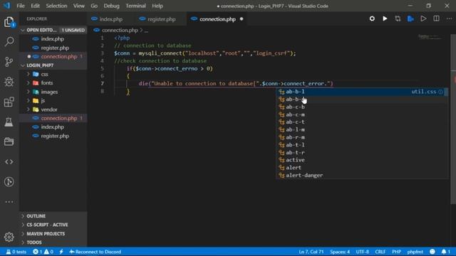 How to login Form PHP7 Mysql In XAMPP | Database admin смотреть онлайн