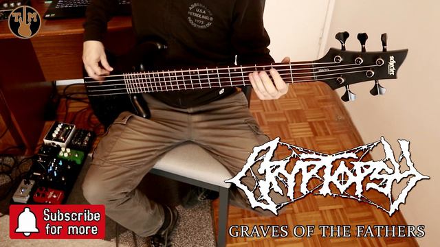 Cryptopsy - Graves of the Fathers [bass cover] SCHECTER Stiletto Stealth-5 смотреть онлайн