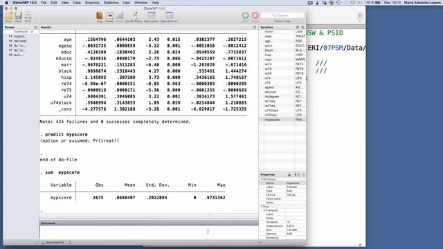 Application PSM avec Stata смотреть онлайн