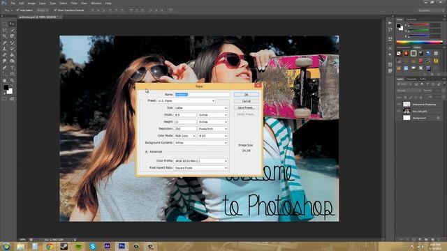 Photoshop CS6 Tutorial 7 Creating a New Document Part 1 BY ASAD смотреть онлайн
