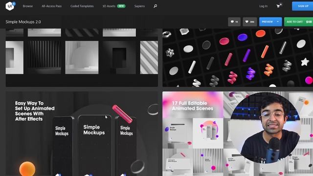 New 3D UI Mockups & Animations You'll Love! | Design Essentials смотреть онлайн