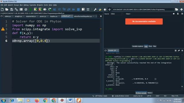 Solver for ODE in Python смотреть онлайн