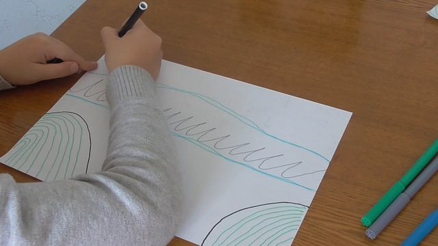 как нарисовать лес из 4 цветов смотреть онлайн