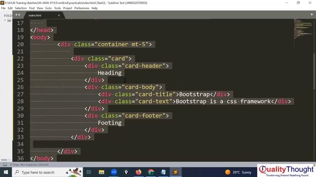 Bootstrap Cards with Examples - #bootstrap Full Course for Beginners | Session - 10 смотреть онлайн