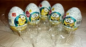 Обзоры. Распаковка. Шоколадные Яйца с игрушкой. Коллекция Minions (Миньоны). #1.