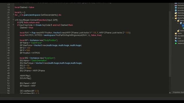 Advanced Roblox Studio Tutorial | Creating an Advanced Dash with Raycasts, Effects, & BodyPosition смотреть онлайн