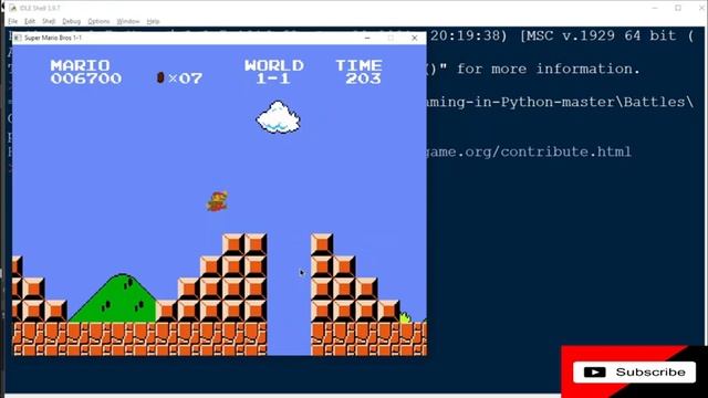 Super Mario Bros with Python and Pygame || Make App || || Mario Remake || Subscribe || #TeamSeas смотреть онлайн
