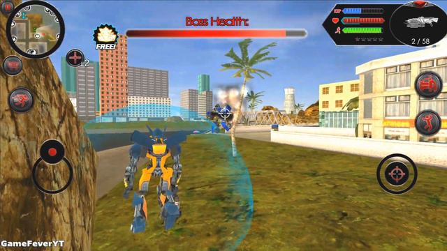 Robot Shark (Furious Robot Car Destroy Robot Boss and Collect Pink Energy Egg) - Android Gameplay H смотреть онлайн