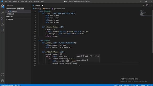 Python OPA Coding Solution | TCS Xplore OPA Python Code Solution July 10 | School - Student problem смотреть онлайн