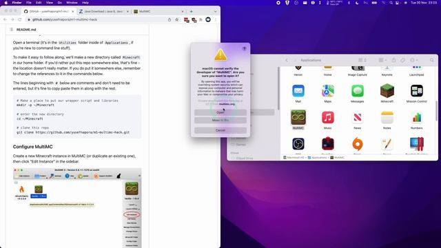 How To Install Minecraft 1.18 Java Native ARM (MultiMC) M1 Pro, M1 Max and M1 Apple Silicon Macs смотреть онлайн