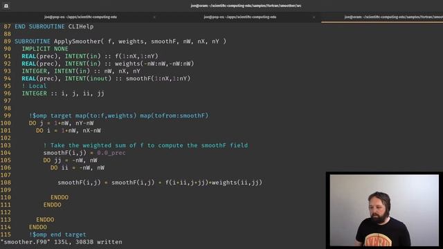 Porting a simple Fortran application to GPUs with OpenMP смотреть онлайн