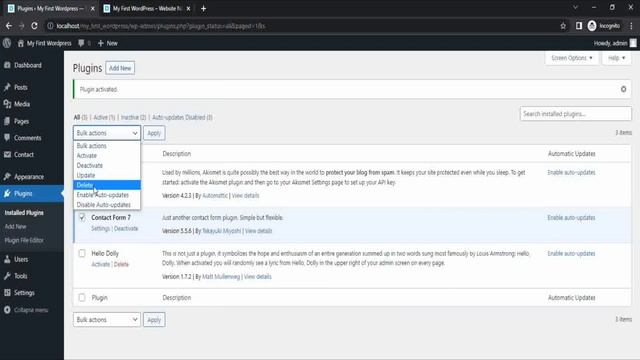 How to Install Plugin in WordPress | Contact Form 7 Plugin смотреть онлайн