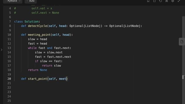 Lecture 7: Leetcode-142 | Return node where the cycle begins in Linked List | #DSAinpython смотреть онлайн
