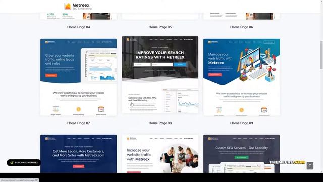 Metreex - SEO Marketing WordPress Theme digital marketing seo theme Build Website смотреть онлайн