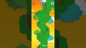 набераем рекорд 100 в игре WALL KICKERS (1 часть)