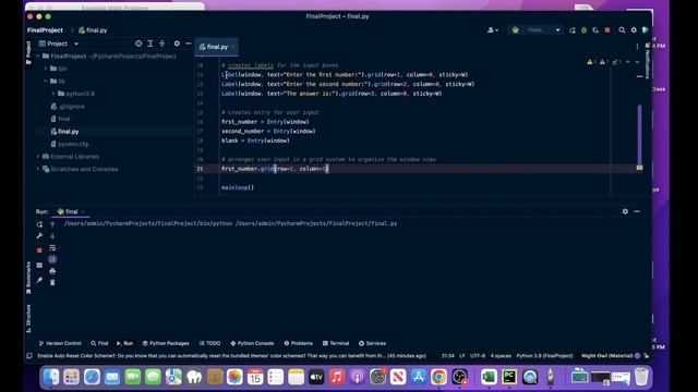 Final Project (Partial Calculator using Tkinter GUI) - Tutorial #12 | Python for Absolute Beginners смотреть онлайн