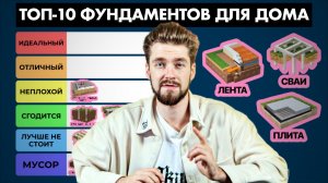 ТОП-10 фундаментов для загородного дома