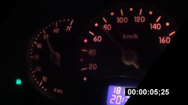 0-100 kmh Renault Clio RTE 1.4L 8v - 75hp смотреть онлайн